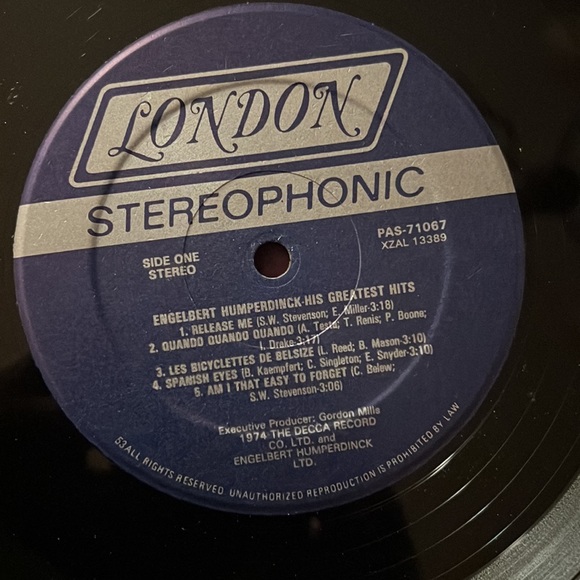 Vintage Engelbert Humperdinck His Greatest Hits LP Vinyl Record - Picture 5 of 6